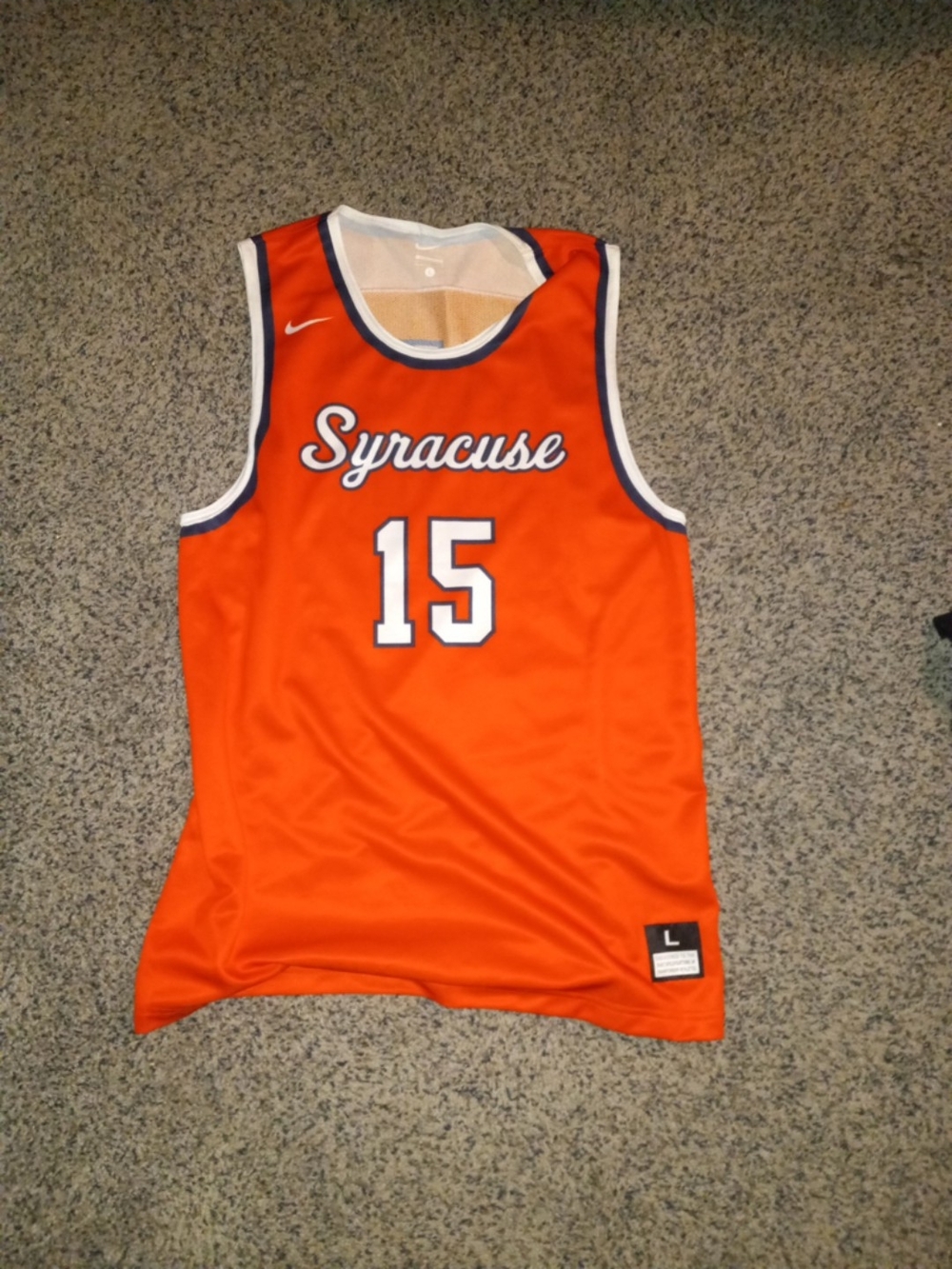 Nike Orange Syracuse Basketball Jersey #15